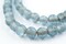 The Bead Chest Ancient-Style Java Glass Beads, Round Indonesian Handmade Fair Trade Etched Spacers for DIY Jewelry Making and Crafts (Light Blue)